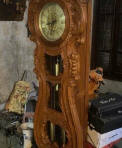 Đồng Hồ Gỗ Hương Máy Pin