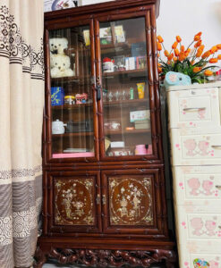 Tủ Rượu Gỗ Gụ Khảm Trai