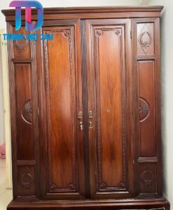 Tủ Quần Áo Gỗ Hương 4 Cánh