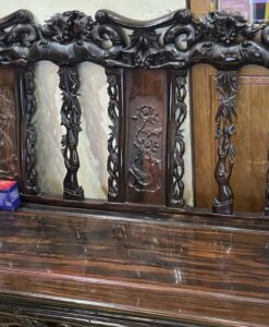 Bàn Ghế Gỗ Mun Đục Trúc Tay 8