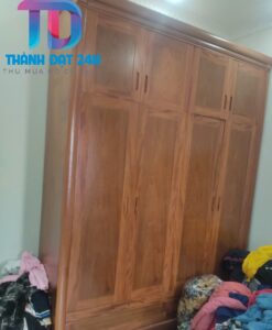 Tủ Áo Gỗ Xoan Đào 2 Tầng