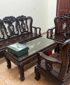 bộ bàn ghế 6 món gỗ trắc