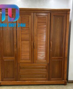 Tủ Áo 4 Cánh Gỗ Xoan Đào