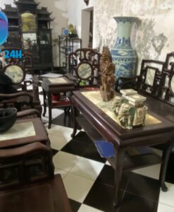 Bàn Ghế Móc Mỏ 10 Món Gỗ Trắc